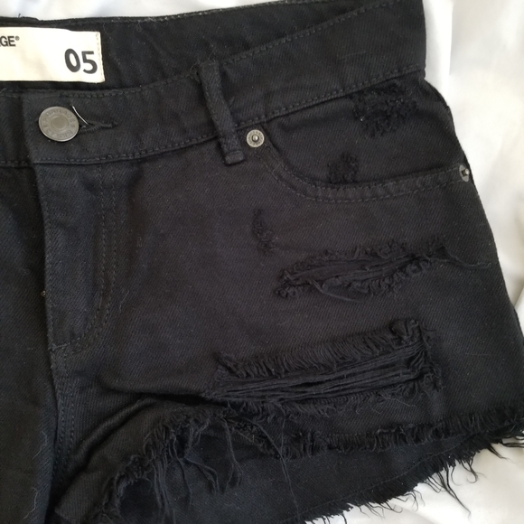 Garage black denim shorts - Picture 3 of 4